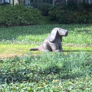 Bewoners van Huize de Graef tijdens een rondleiding in het Noord-Brabants Museum, onderdeel van het programma Onvergetelijk Noordbrabants voor ouderen met dementie.